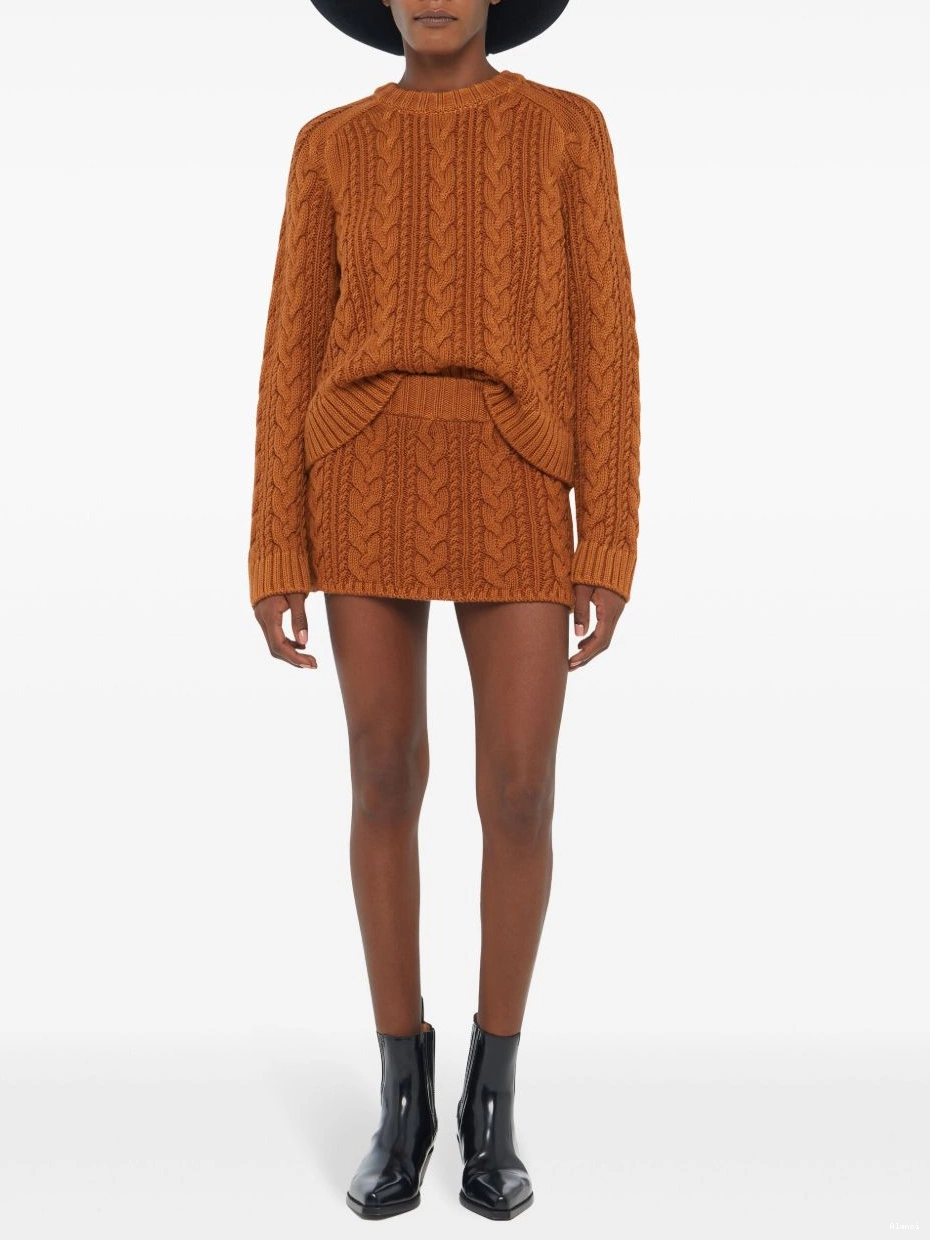 Affordable Women cable-knit skirt mid-rise Alanui 0809
